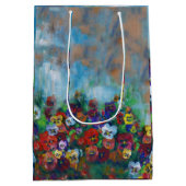 Stiefmütterchen-Geschenktasche Mittlere Geschenktüte (Rückseite)