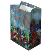 Stiefmütterchen-Geschenktasche Mittlere Geschenktüte (Rückseite Schrägansicht)