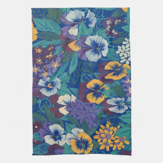 Stiefmütterchen Geschirrtuch (Vertikal)