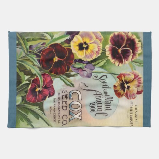 Stiefmütterchen Geschirrtuch (Horizontal)