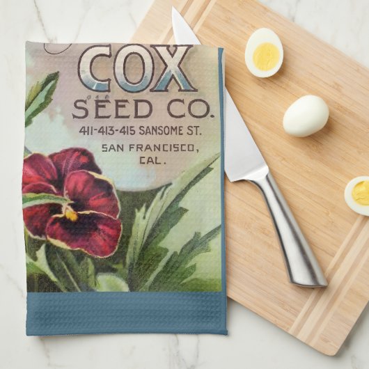 Stiefmütterchen Geschirrtuch (Viertel Falte)