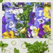 Stiefmütterchen Geschirrtuch (Gefaltet)