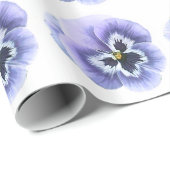 Stiefmütterchen-Gesicht Purpur Geschenkpapier (Rolleneckpunkt)