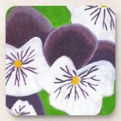 Stiefmütterchen Getränkeuntersetzer (Vorderseite)