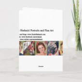 Stiefmütterchen Grußkarte Karte (Rückseite)