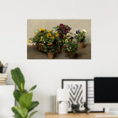 Stiefmütterchen - Henri Fantin-Latour Fine Art Poster (Heimbüro)
