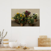 Stiefmütterchen - Henri Fantin-Latour Fine Art Poster (Küche)