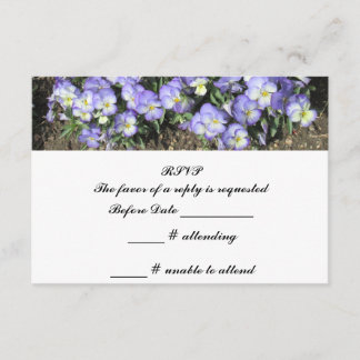 Stiefmütterchen Hochzeit RSVP-Antwort RSVP Karte