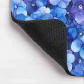 Stiefmütterchen im Aquarellstil Blau Lila Blumendr Mousepad (Ecke)