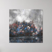 "Stiefmütterchen im Nebel" 100 cm x 100 cm Leinwanddruck (Vorderseite)