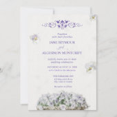 Stiefmütterchen im Wasserfarbenstil - Einladung (Vorderseite)