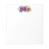 Stiefmütterchen im Watercolor-Notepad Notizblock (Vorderseite)