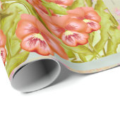 Stiefmütterchen in einem Bowlingwackelpapier Geschenkpapier (Rolleneckpunkt)