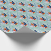 STIEFMÜTTERCHEN IN EINEM TEACUP GESCHENKPAPIER (Ecke)