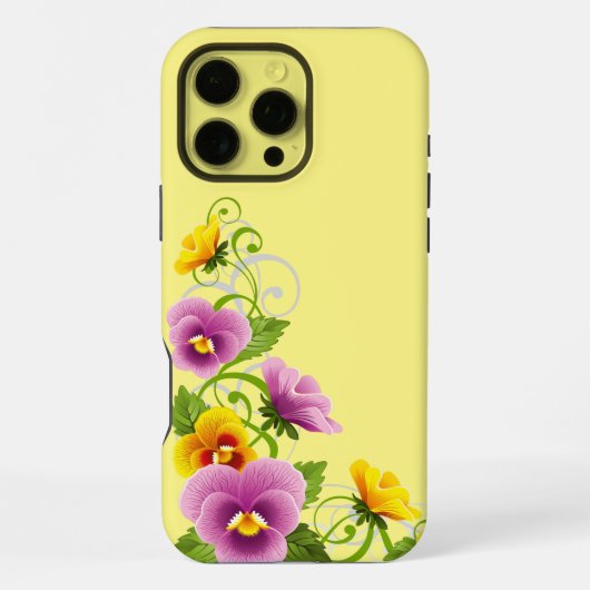 Stiefmütterchen  iPhone hülle (Rückseite)