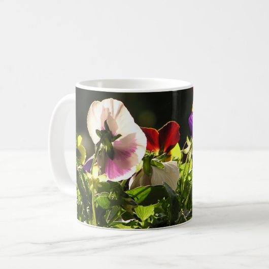 Stiefmütterchen Kaffeetasse (Vorderseite Links)