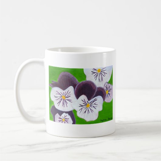 Stiefmütterchen Kaffeetasse (Links)