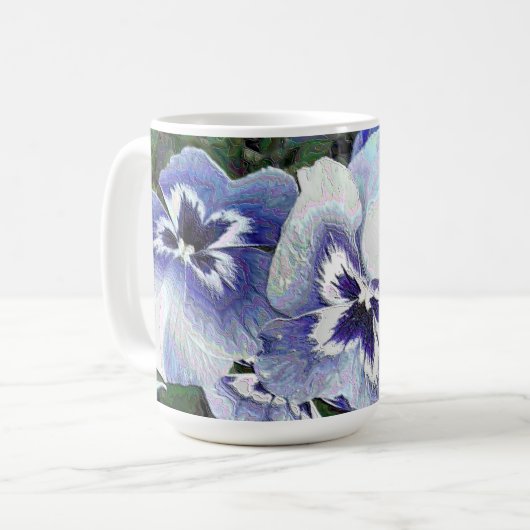 STIEFMÜTTERCHEN KAFFEETASSE (Vorderseite Links)