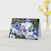 STIEFMÜTTERCHEN KARTE (Gelbe Blume)