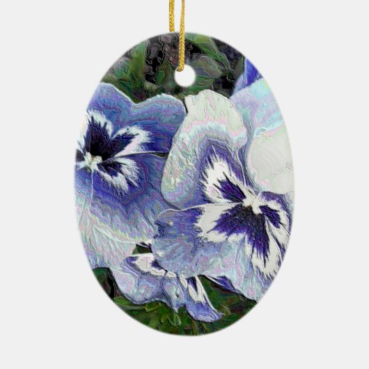 STIEFMÜTTERCHEN KERAMIKORNAMENT (Hinten)