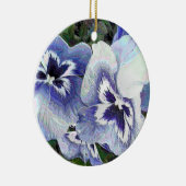 STIEFMÜTTERCHEN KERAMIKORNAMENT (Rechts)