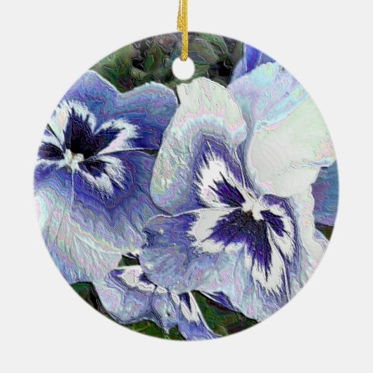 STIEFMÜTTERCHEN KERAMIKORNAMENT (Hinten)