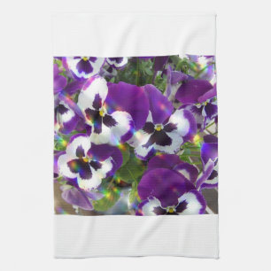 Stiefmütterchen-Küchen-Tuch Geschirrtuch