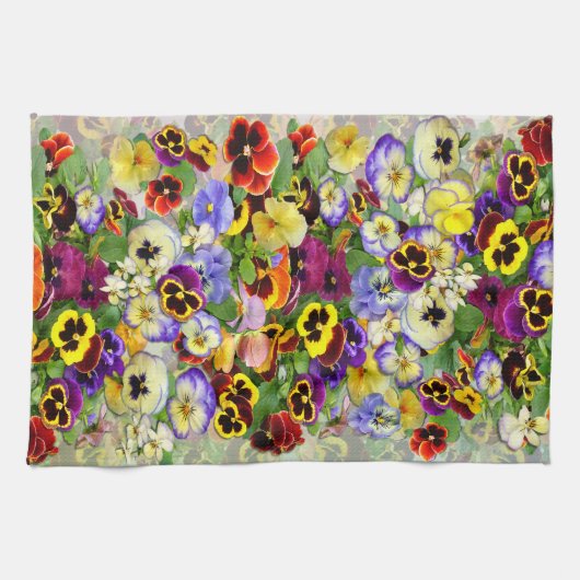 Stiefmütterchen ~ Küchen-Tuch Küchentuch (Horizontal)