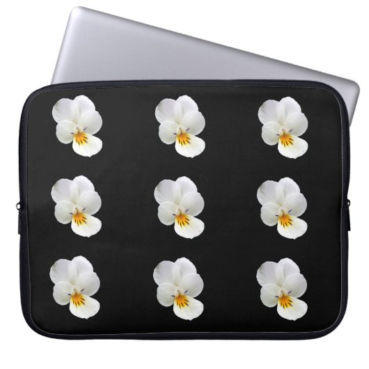 Stiefmütterchen-Laptop-Hülle Laptopschutzhülle (Vorderseite)