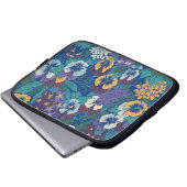 Stiefmütterchen Laptopschutzhülle (Vorne Knopf)