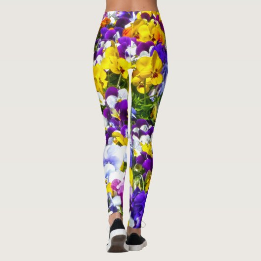 Stiefmütterchen Leggings (Rückseite)