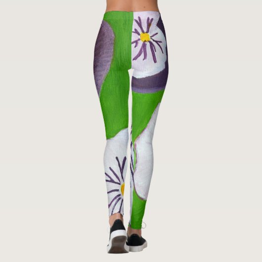 Stiefmütterchen Leggings (Rückseite)