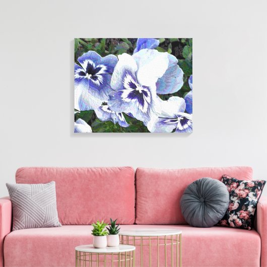 STIEFMÜTTERCHEN LEINWANDDRUCK (Insitu (Wohnzimmer))