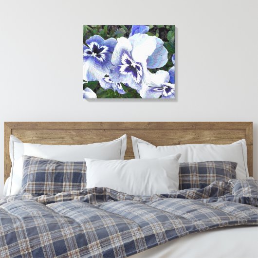 STIEFMÜTTERCHEN LEINWANDDRUCK (Insitu (Schlafzimmer))