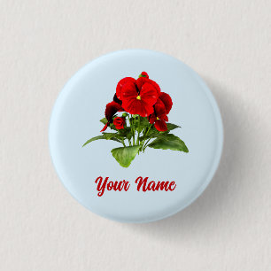 Stiefmütterchen-Liebhaber Florale Personalisierte Button