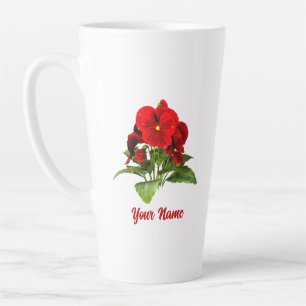 Stiefmütterchen-Liebhaber Florale Personalisierte Milchtasse