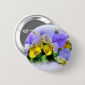 Stiefmütterchen - Lila, gelb Button (Vorne & Hinten)