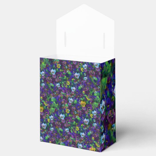 Stiefmütterchen [lila] Geschenkzelt Geschenkschachtel (Geöffnet)