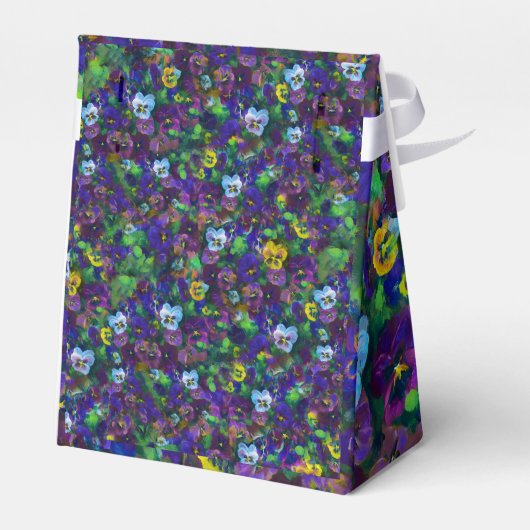 Stiefmütterchen [lila] Geschenkzelt Geschenkschachtel (Rückseite)