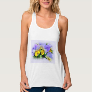 Stiefmütterchen - Lila und gelb Tank Top