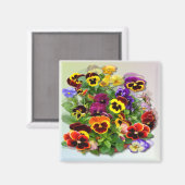 STIEFMÜTTERCHEN ~ Magnet (Vorderseite/Rückseite)