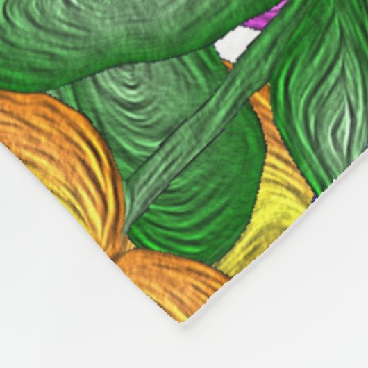 Stiefmütterchen Medium Fleece Blanket (Ecke)