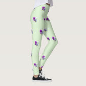Stiefmütterchen mit drei Blume Muster Legierung Leggings (Rechts)