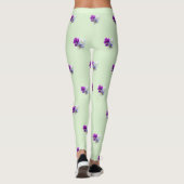 Stiefmütterchen mit drei Blume Muster Legierung Leggings (Rückseite)