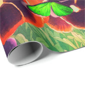 Stiefmütterchen mit ROTEN STARTEN Geschenkpapier (Rolleneckpunkt)