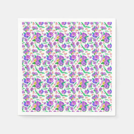 Stiefmütterchen Musterpapier Napkin Serviette