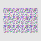 Stiefmütterchen Musterpapier Seidenpapier (Vorderseite)