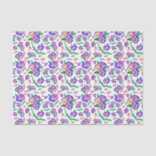 Stiefmütterchen Musterpapier Seidenpapier