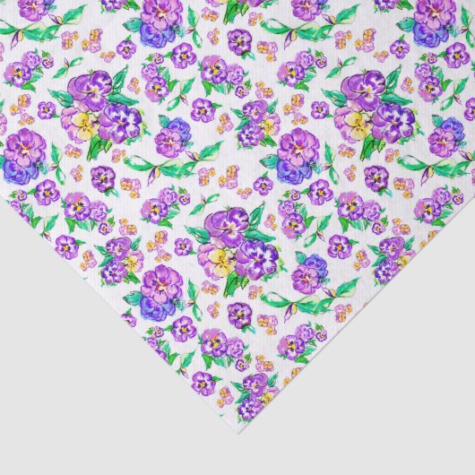 Stiefmütterchen Musterpapier Seidenpapier (Ausschnitt)