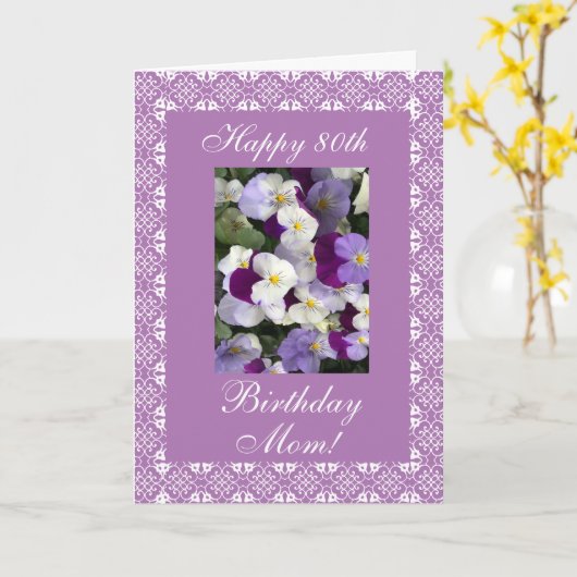 Stiefmütterchen - Muttertag Karte (Gelbe Blume)